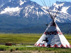 Teepee in Stanley, ID