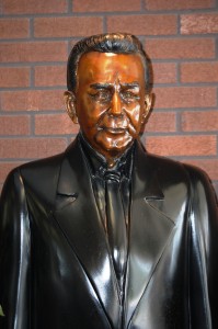 Paul Daffin statue - 3rd Generation owner and idea man behind the Chocolate Kingdom