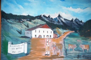 Mural at Kutter's Cheese Factory in Corfu, New York