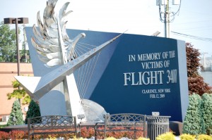 Memorial Statue in memory of the victims of Flight 3407 on Feb. 12, 2009.  This is located in Patriots and Heroes Park in Williamsville, NY