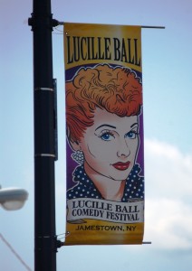 Jamestown Banner advertising Lucille Ball Festival