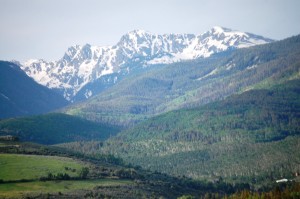 View of the Rocky Mountains south of Edwards, Colorado