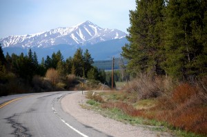 Mt. Massive (14,421 feet) as seen heading south on US 24 towards Leadville.