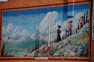 Large wall mural in Leadville, Colorado