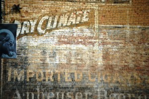 Old wall advertisement in Leadville, Colorado