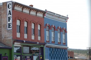 Colorful building facades in Leadville