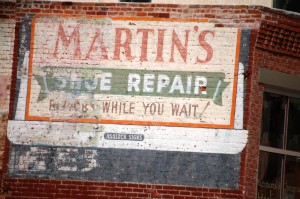 Martin's Show Repair wall ad - Salida, Colorado