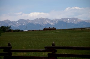 Mountains as seen from near Maytag Ranch on CO Hwy 69