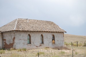 An old school south of Gardner, Colorado on CO Hwy 69