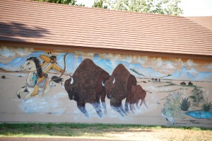 Buffalo Mural in Four Way, Texas