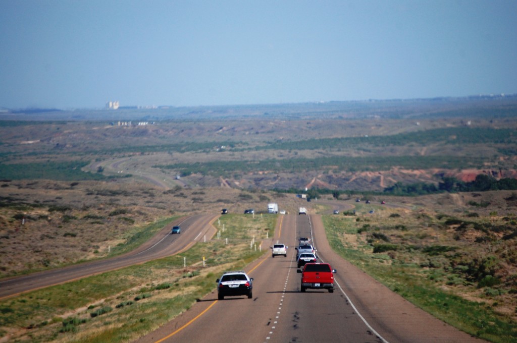 US 87/287 heading south into Amarillo, Texas