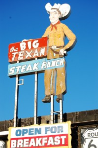 Iconic Big Texan Steak Ranch Sign