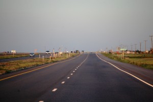 US 287 heading south towards Childress, Texas