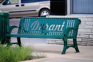 Bench in Durant, Oklahoma