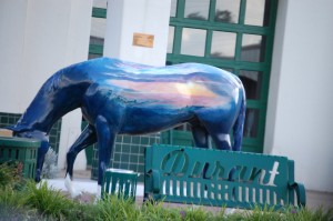 A painted horse in Durant, Oklahoma