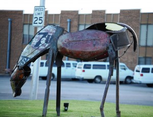 Scrap metal horse - Durant, Oklahoma
