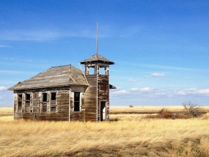 Old Schoolhouse near Havre, Montana