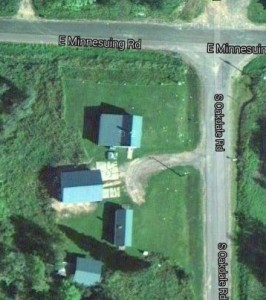 Satellite shot of JFK's place. The big building on the left covers his 19,000 pound twineball