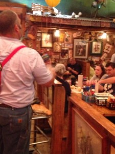 Throwing Roll's at Lamberts - this guy chucked them clear across the room