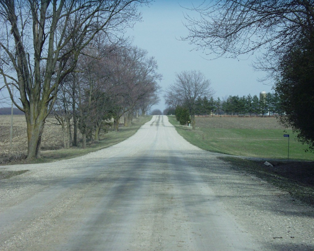 A typical road in Oxford County