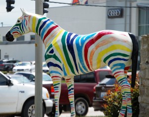 This colorful Zebra is in Hamburg Shopping area, but is not on the list
