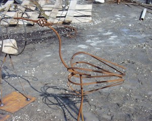 Scrap Metal Flamingo - Harrietsville, Ontario
