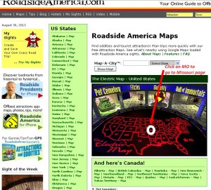 Roadside America Map Page