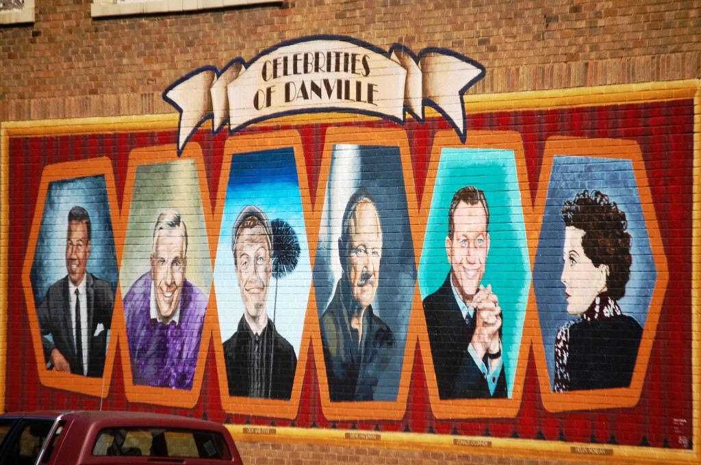 Celebrities of Danville Wall Mural in downtown Danville, IL