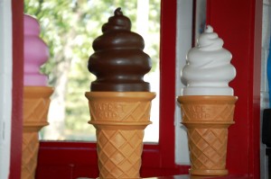 Big Ice Cream Cones at Twistee Treat