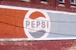 Old Pepsi Wall Advertisement - Eldon, IA
