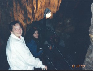 Amaree and Marissa in Mammoth Cave, Oct. 1994