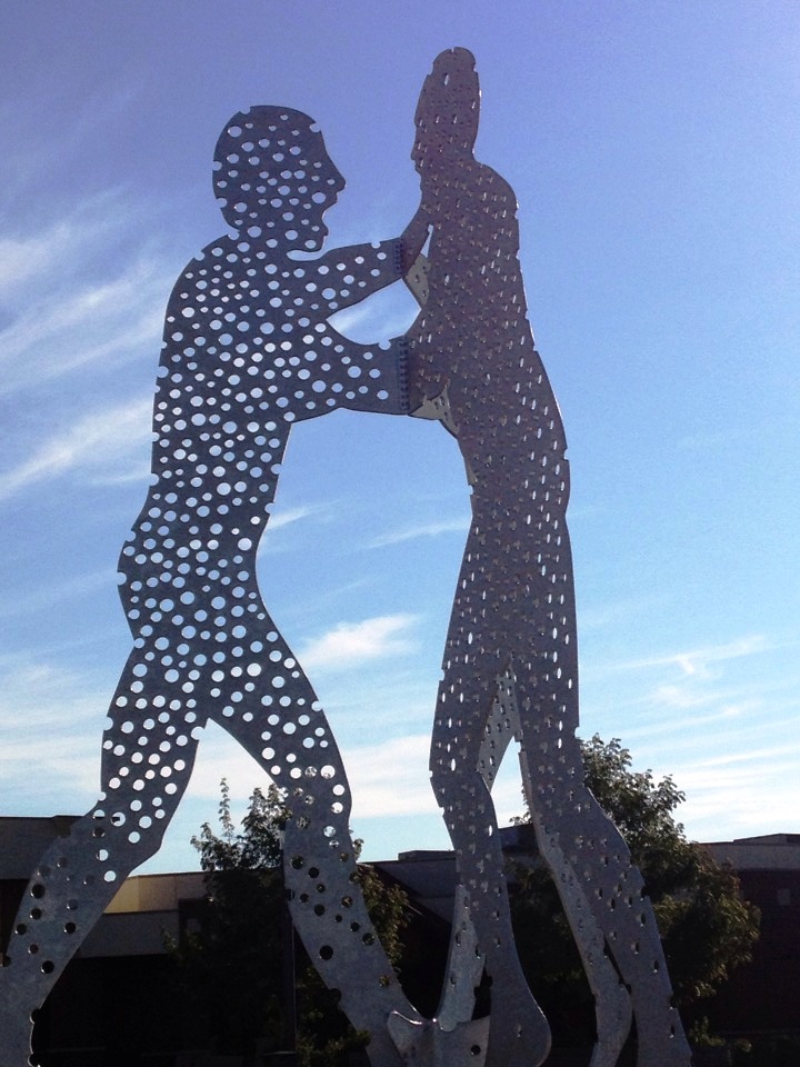 Molecule Man by Jonathan Borofsky at Mid-America Center in Council Bluffs, IA
