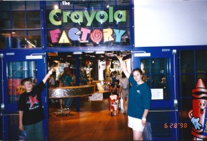 Amaree and Seth at the Crayola Factory in Easton, PA