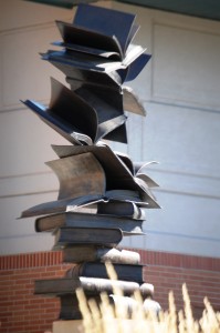 Imagination Takes Flight - Matthew Placzek in front of Council Bluffs Public Library