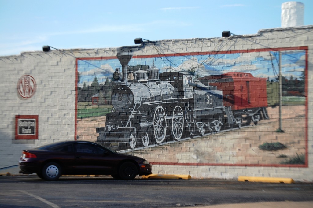Railroad Boom mural in Chillicothe