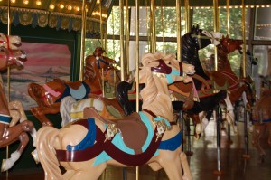Riding the Carousel at Faust Park
