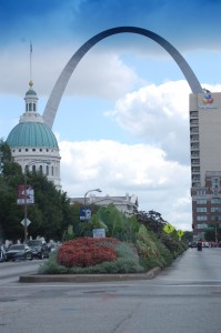 Arch as seen from Downtown