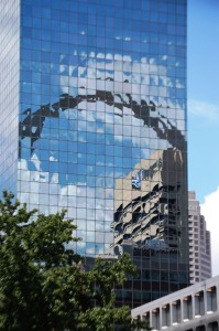 Arch Reflection on a mirrored Building