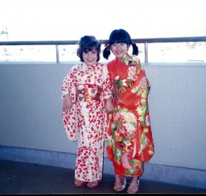 Marissa got decked out in a Kimono for New Year's Day with her friend Rika
