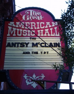 Great American Music Hall - San Francisco, CA