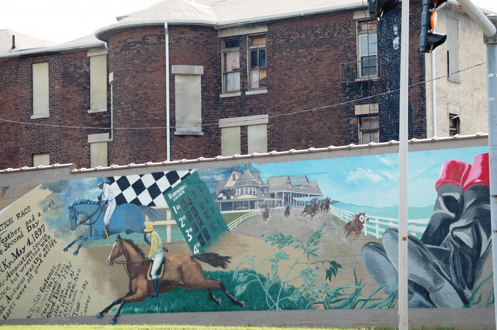 Char Downs mural on Hurst Office Building in downtown Lexington