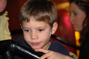 Grandson Kade at the Louisville Children's Museum - Dec. 2012