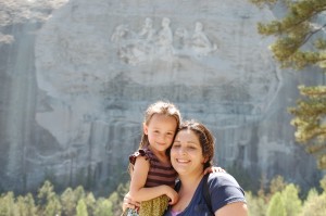 Jos and her mother Marissa at Stone Mountain in Georgia, April 2013