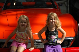 Autumn and Savannah (my niece) at the Corvette Museum in Bowling Green, KY in Aug. 2009