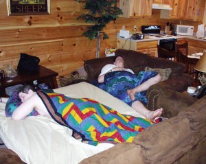 Seth and Solomon crashed at a cabin in Gatlinburg, TN May 2005