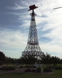 Eiffel Tower with a Cowboy Hat in Paris, Texas - June 2007