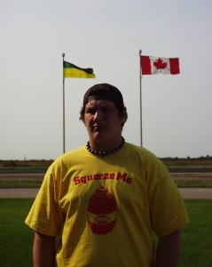 Solomon at the Saskatchewan Provincial Border Sept 2007
