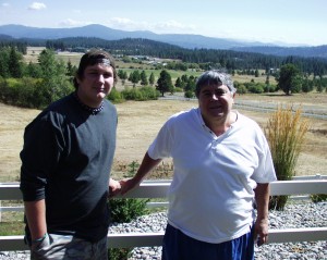Solomon with Rock and Roll Radio icon John Rook at his home in Couer D'Alene, ID in Sept 2007