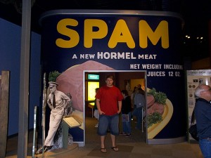 Seth at the SPAM Museum in Austin, MN July 2004