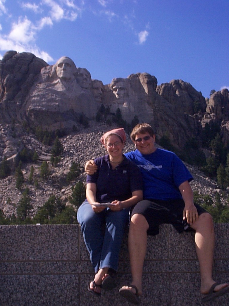 Amaree and Seth at Mt. Rushmore National Monument, August 2004